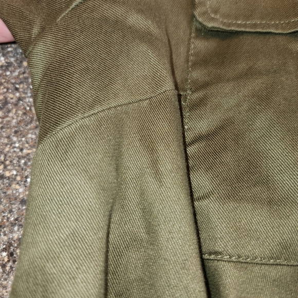G by Giuliana Utility Jacket Olive Size S Soft Tencel Blend Zip Front Comfort - Picture 10 of 13